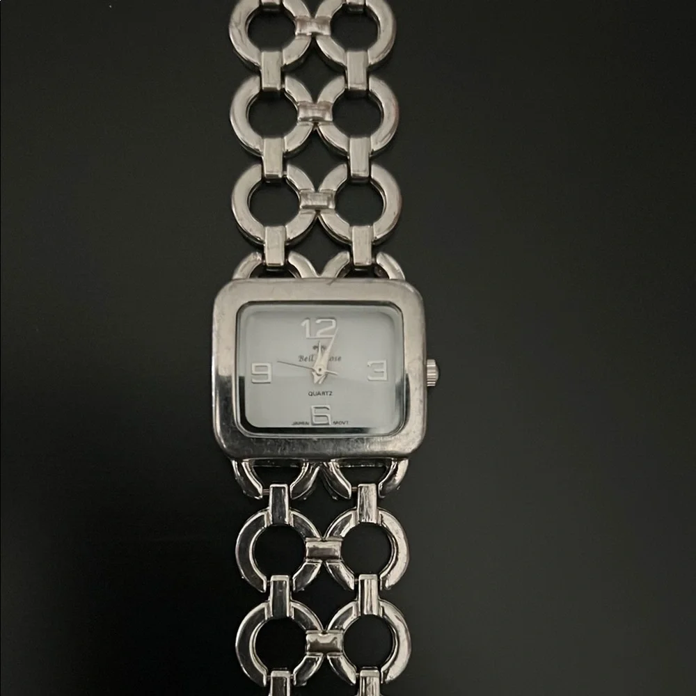 Bell & Ross “Tank”Silver Chain Link Watch